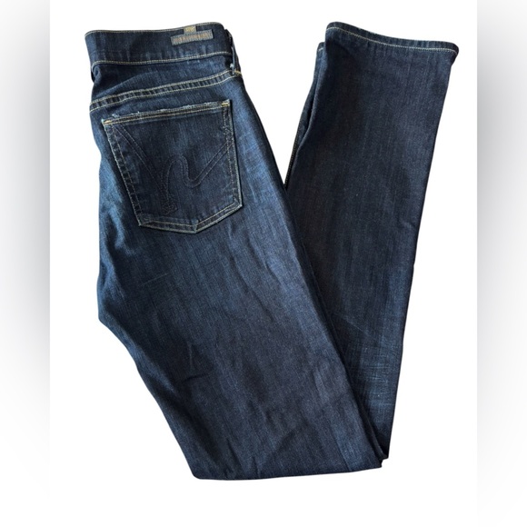 Citizens Of Humanity Denim - Citizens Of Humanity Ava Jeans Womens 27 Low Rise Straight Leg Dark Blue Wash